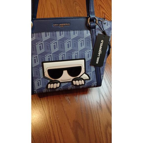 Karl Lagerfeld Paris Crossbody Iris Tote Purse Handbag NEW WITH TAGS - Picture 3 of 7